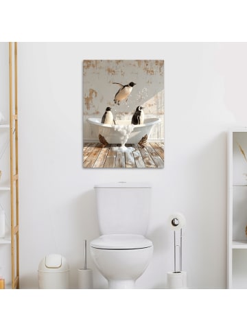 MuchoWow Leinwand bilder Pinguine (BxH)