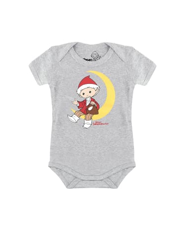 Logoshirt Baby-Body UNSER SANDMÄNNCHEN - MOND - Print Unser Sandmännchen - Mond in grau-meliert