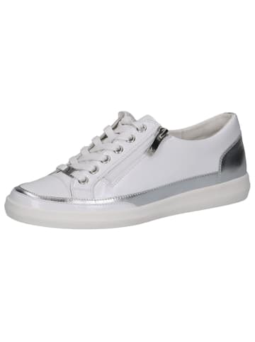 Caprice Sneaker in WHITE/SILVER