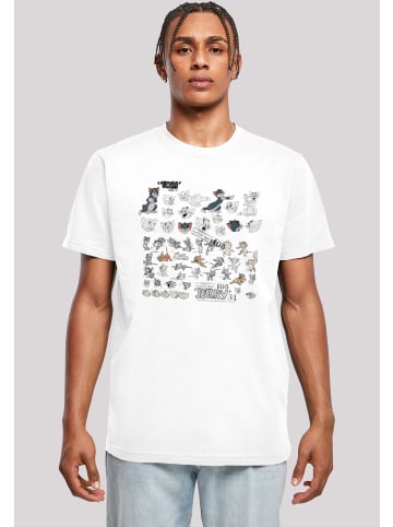 F4NT4STIC T-Shirt Tom und Jerry Cartoon Dept in weiß