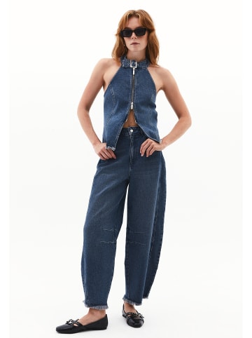 OXXO Röhrenhose MID GREEN DENIM