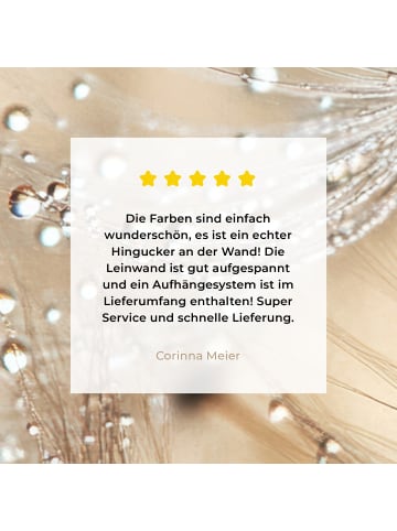 MuchoWow Leinwand bilder Tropfen (BxH)