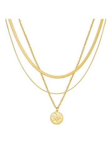 Eastside NY Kette Stern aus Edelstahl mit Zirkonia in gelbgold