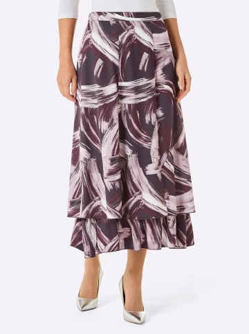 creation L Bahnenrock in traube-mauve-bedruckt