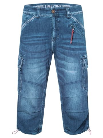 Timezone Denim Cargoshorts in Jeansoptik mit Stretch in Blau-3