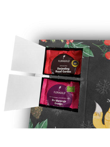 Mr. & Mrs. Panda Tee Adventskalender Waldtiere Aloha mit Spruch in Kreidetafel