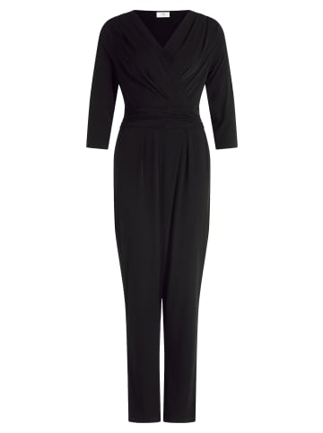 Vera Mont Jumpsuit mit Bindegürtel in Schwarz