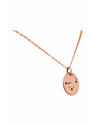 Gemshine Halskette mit Anhänger Sternzeichen Steinbock in rose gold coloured