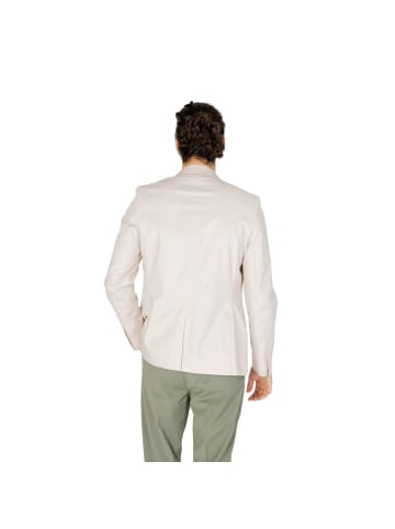 Creme Beige Baumwolle Blazer