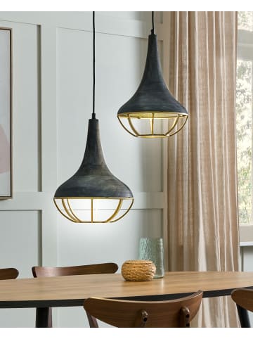 Beliani Pendelleuchten BAGMATI in Schwarz/Messing - (W) 36 x (H) 150 x (L) 36 cm