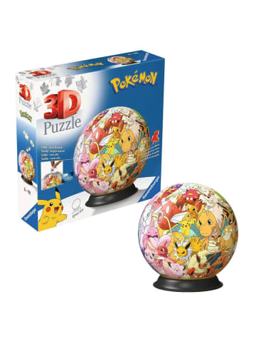 Ravensburger Ravensburger Puzzle 72 Teile Konstruktionsspiel Puzzle-Ball Pokémon Kanto Region in bunt