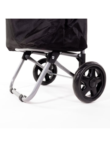 5five Simply Smart SHOPPING Trolley, Einkaufstasche 30 L in Schwarz, (B) 35 x (H) 95 x (L) 23 cm