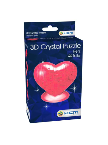 HCM Kinzel Crystal Puzzle - Herz Rot - 46 Teile