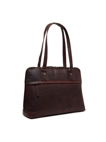 The Chesterfield Brand Branson Schultertasche Leder 37 cm Laptopfach in brown