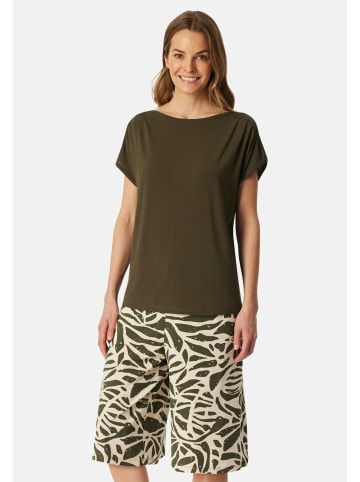 Schiesser Schlafanzug Selected Premium in Oliv