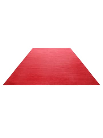 Green Looop Handweb-Teppich Nizza in rot