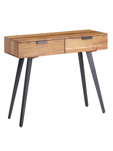 KADIMA DESIGN Konsolentisch | Akazie/Metall, 90x78x36cm, Schubladen