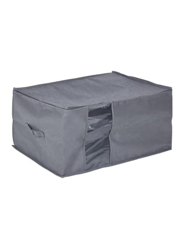 relaxdays 5 x Aufbewahrungstasche in Grau - (B)60 x (H)30 x (T)45 cm