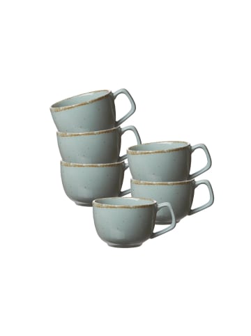 6er Set Kaffeetassen Casa in Blau 200 ml