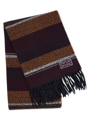 Finshley & Harding London Schal in bordeaux mehrfarbig - 0001