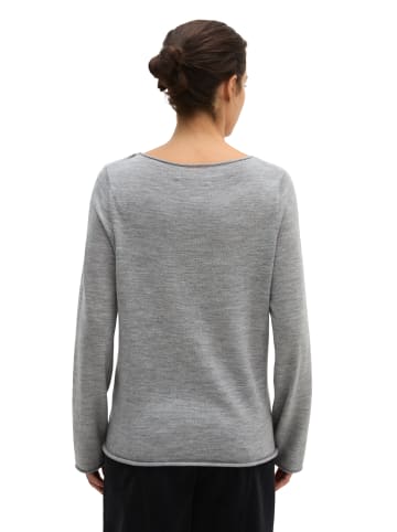 Marc O'Polo Strickpullover slim in Fine Grey Melange