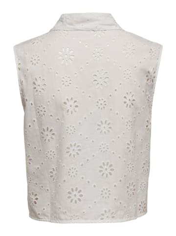ONLY ALITHEA SL SHORT EMB SHIRT WVN in Bright White