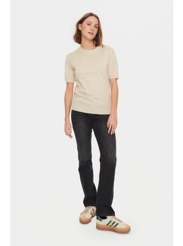 SAINT TROPEZ Strickpullover MilaSZ Classic fit in Jojoba Melange