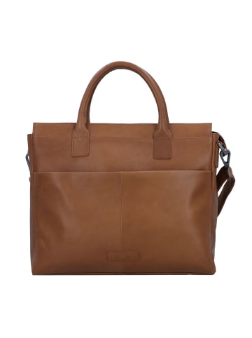 Greenburry Fiorentina Aktentasche Leder 34 cm Laptopfach tan