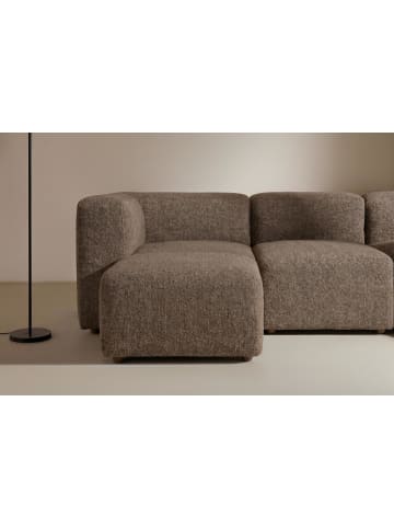 ebuy24 Chaiselongsofa Cubic Braun 257 x 164 cm