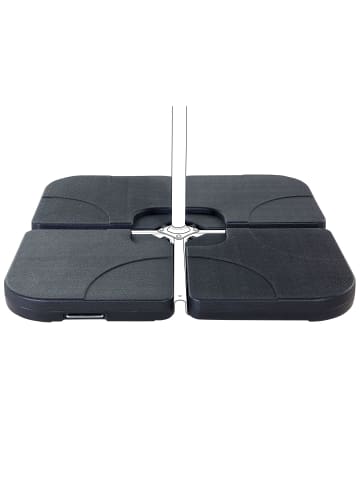 Beliani Zubehör für Sonnenschirme CARIA in Schwarz - (W) 52 x (H) 8 x (L) 52 cm