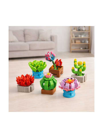 Wisam® Blumen Bausteine Pflanzen Set 6 Töpfe 245 Teile