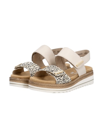 remonte Lugano Ledersandalen Beige