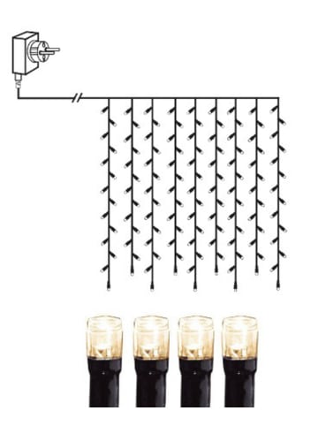 STAR Trading LED Lichtervorhang MicroLED in Silber