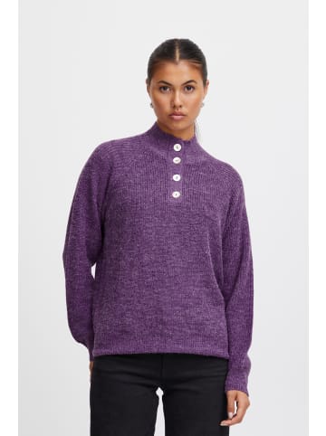 ICHI Strickpullover IHNOVO Loose fit in Amaranth Purple