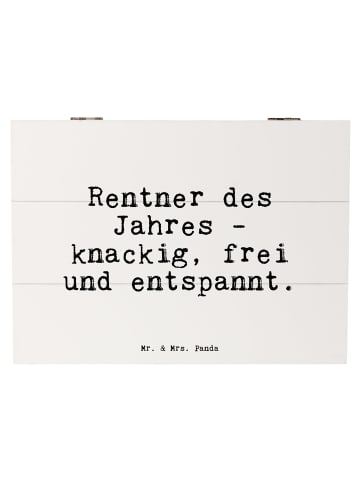 Mr. & Mrs. Panda Geschenkbox Rentner des Jahres -... mit Spruch in Weiß