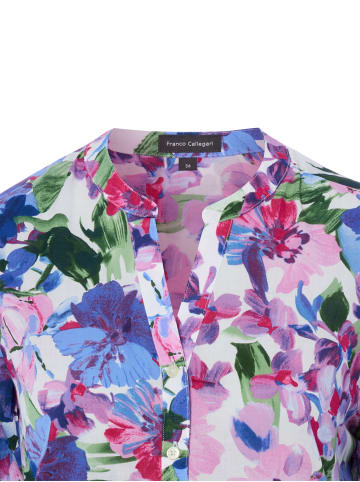 Franco Callegari Blusenshirt in mehrfarbig blau - 0072