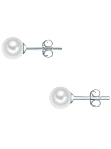 Rafaela Donata Perlen-Ohrstecker Sterling Silber Muschelkernperle in weiß