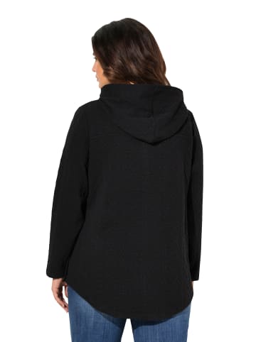 Ulla Popken Sweatjacke in schwarz