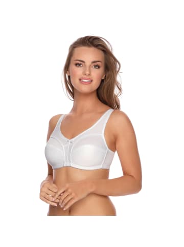 Viania Baumwolle BH ohne Bügel 2er-Pack in weiß