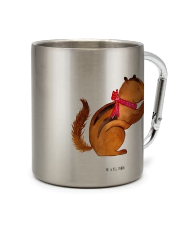 Mr. & Mrs. Panda Trinkbecher Edelstahl Eichhörnchen Smoothie ohn... in Silber