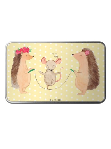 Mr. & Mrs. Panda Geschenkbox Igel Seilhüpfen ohne Spruch in Gelb Pastell