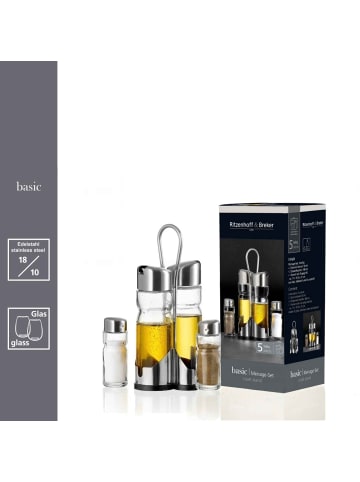 Ritzenhoff & Breker 18er Set Menageset Basic in Transparent-Silber – in transparent-silber
