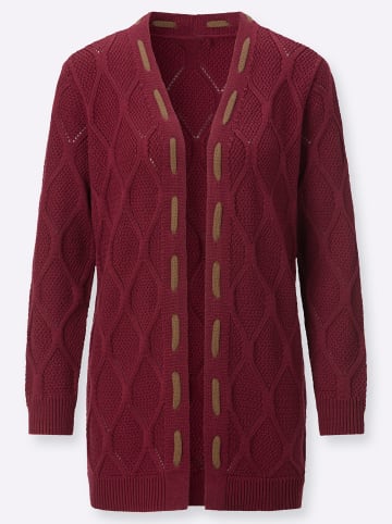 WITT WEIDEN Strickjacke in dunkelrot