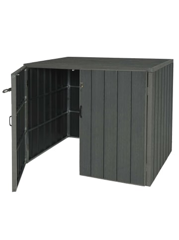 MCW 2er-/4er-WPC-Mülltonnenverkleidung J28, Grau