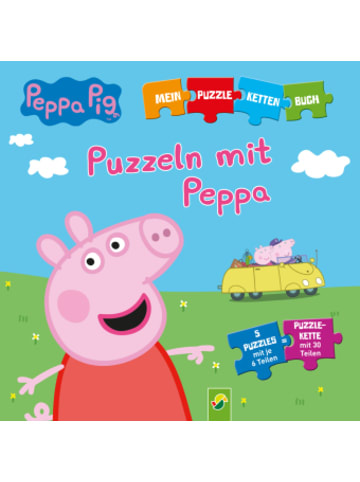 Schwager & Steinlein Buch - Peppa Pig - Puzzeln mit Peppa. Puzzle-Ketten-Buch mit 5 Puzzles mit je 6