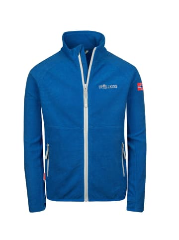 Trollkids Fleecejacke "Noresund" in Leuchtendes Blau/wolkig grau