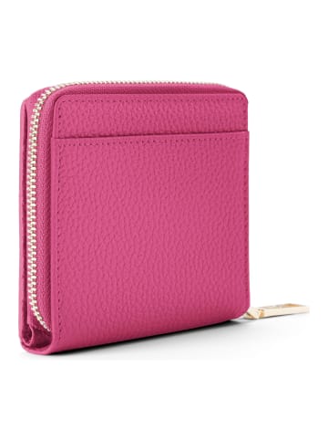 Lazarotti Bologna Leather Medium Zip-Around Geldbörse Leder 10 cm in hot pink