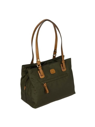 BRIC`s X-Bag - Shopper M 32 cm (tropical camouflage) in olive