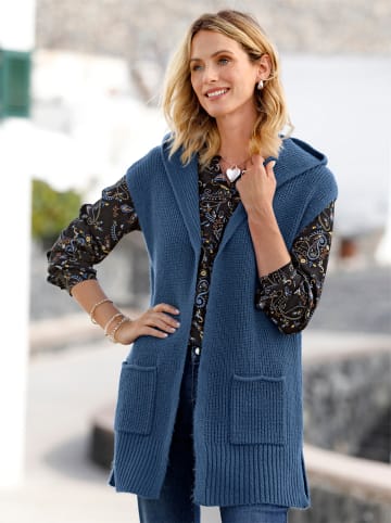 WITT WEIDEN Strickweste in jeansblau