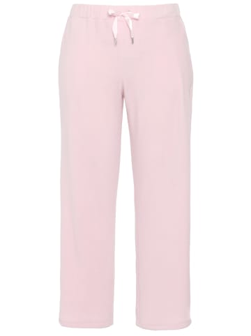 Ulla Popken Loungewear Hose in blasses rosa